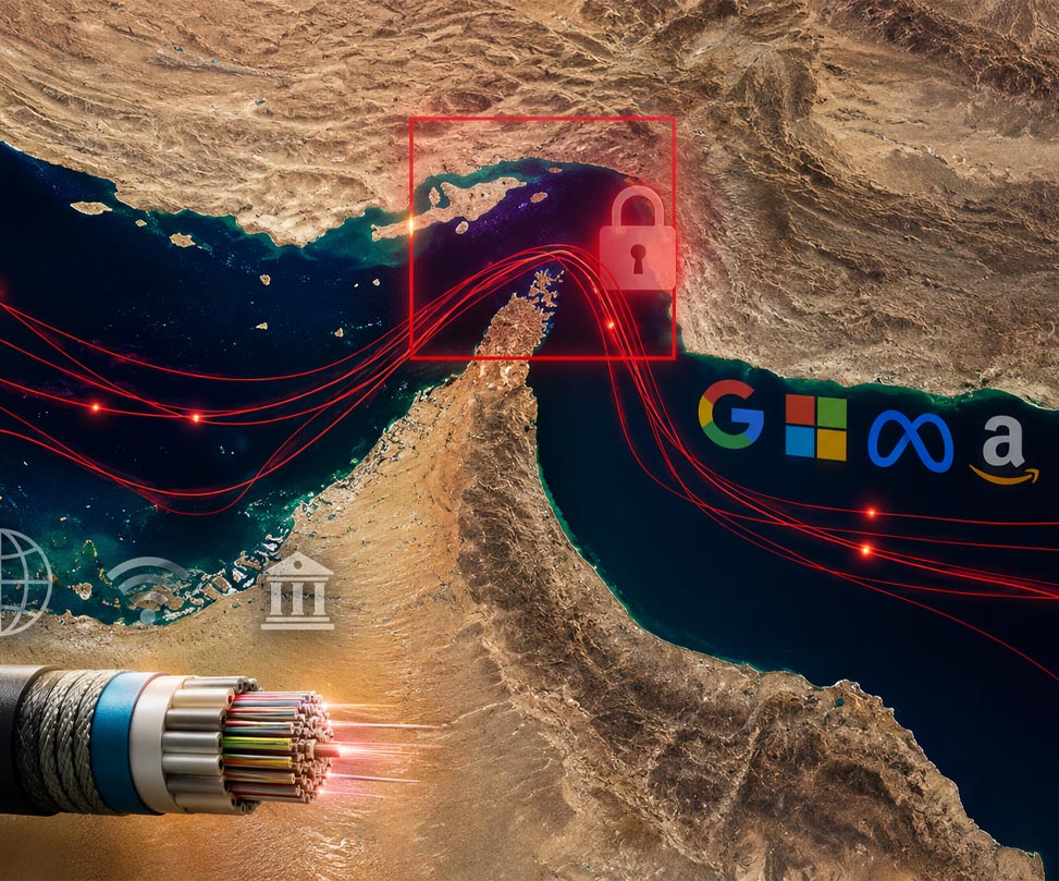 جمهوری اسلامی به‌دنبال فشار بر غول‌های فناوری؛ طرح عوارض‌گیری از کابل‌های اینترنت در تنگه هرمز