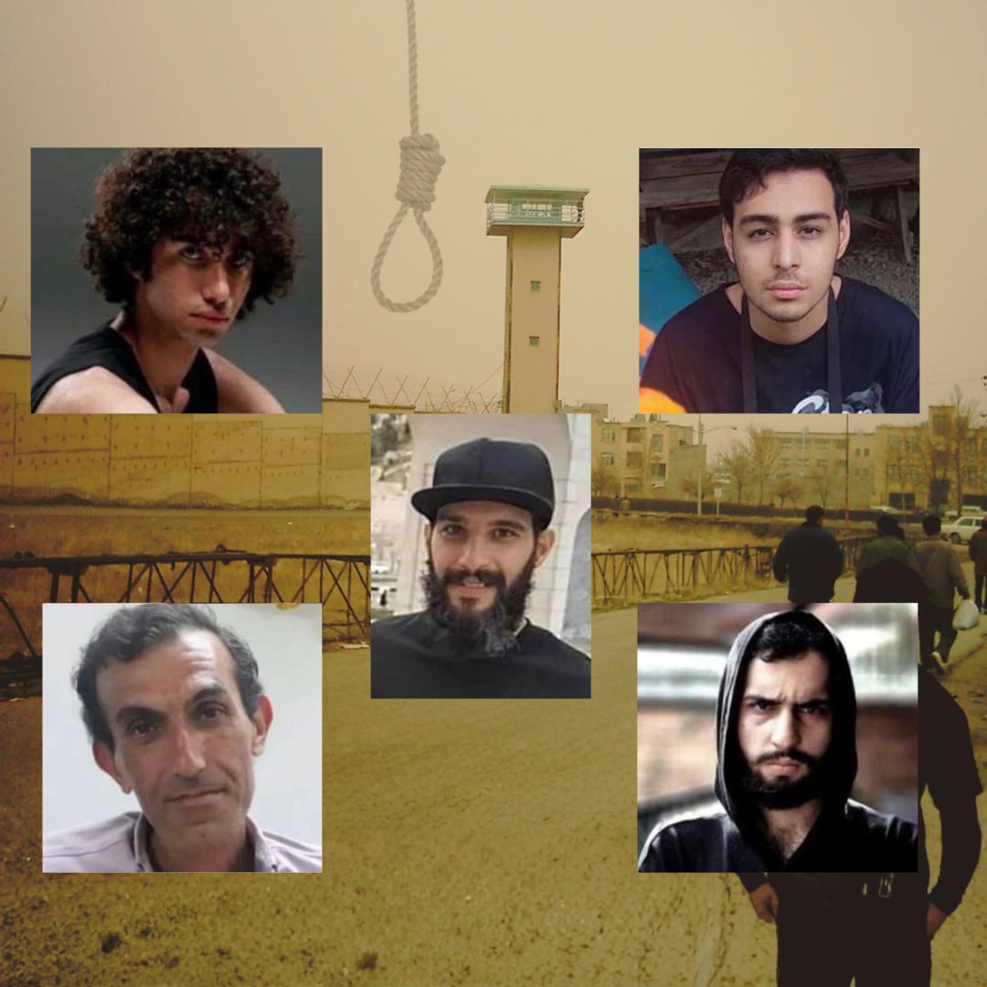 در سی‌ودومین روز جنگ؛ انتقال پنج بازداشتی انقلاب ملی به زندان قزل‌حصار برای اجرای حکم اعدام