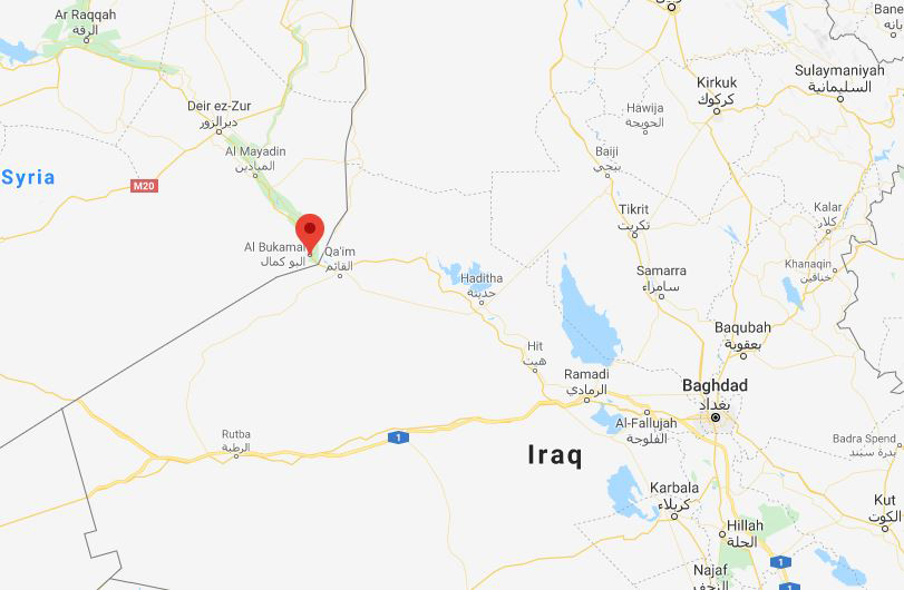 منطقه استراتژیک ابوکمال در شرق سوریه و مجاور مرز عراق پایگاه اصلی نیروهای سپاه در سوریه است