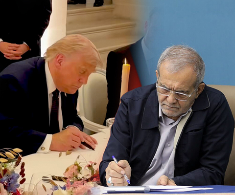 ترامپ یادداشت تفاهم را در کاخ ورسای امضا کرد، پزشکیان در تهران؛ مفاد توافق بلافاصله اجرایی می‌شوند