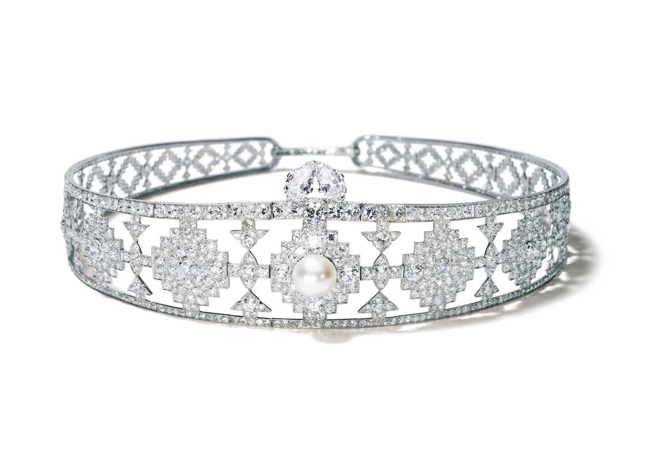 Bandeau 1924 Platinum a natural pearl weighing approximately 51 grains  diamonds.jpg