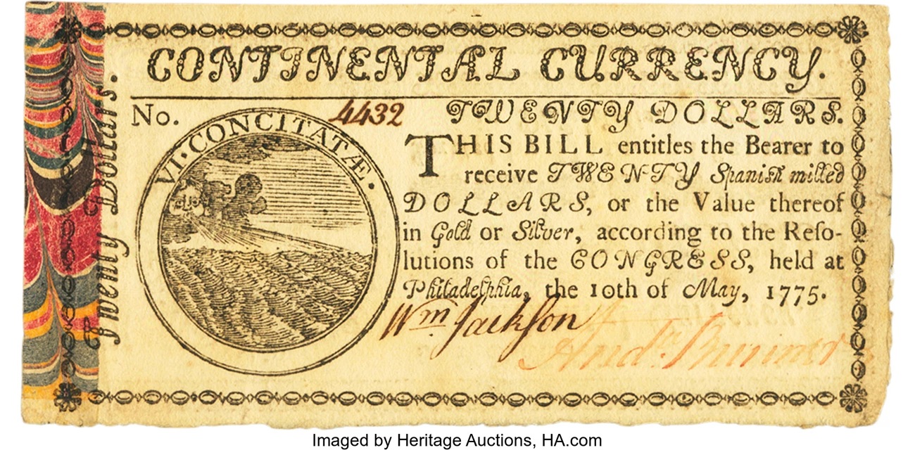 The twenty-dollar bills authorized by the Continental Congress and dated.jpg