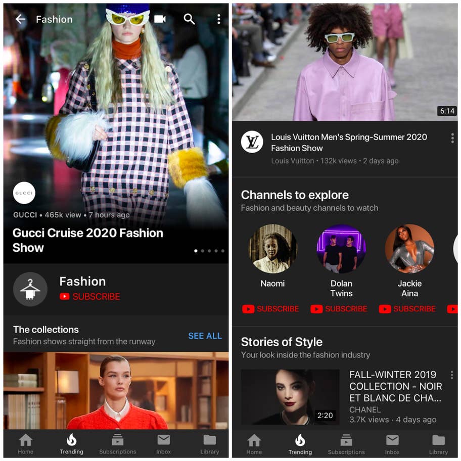 First look at YouTube 'Slash Fashion' platform on mobile (YouTube)